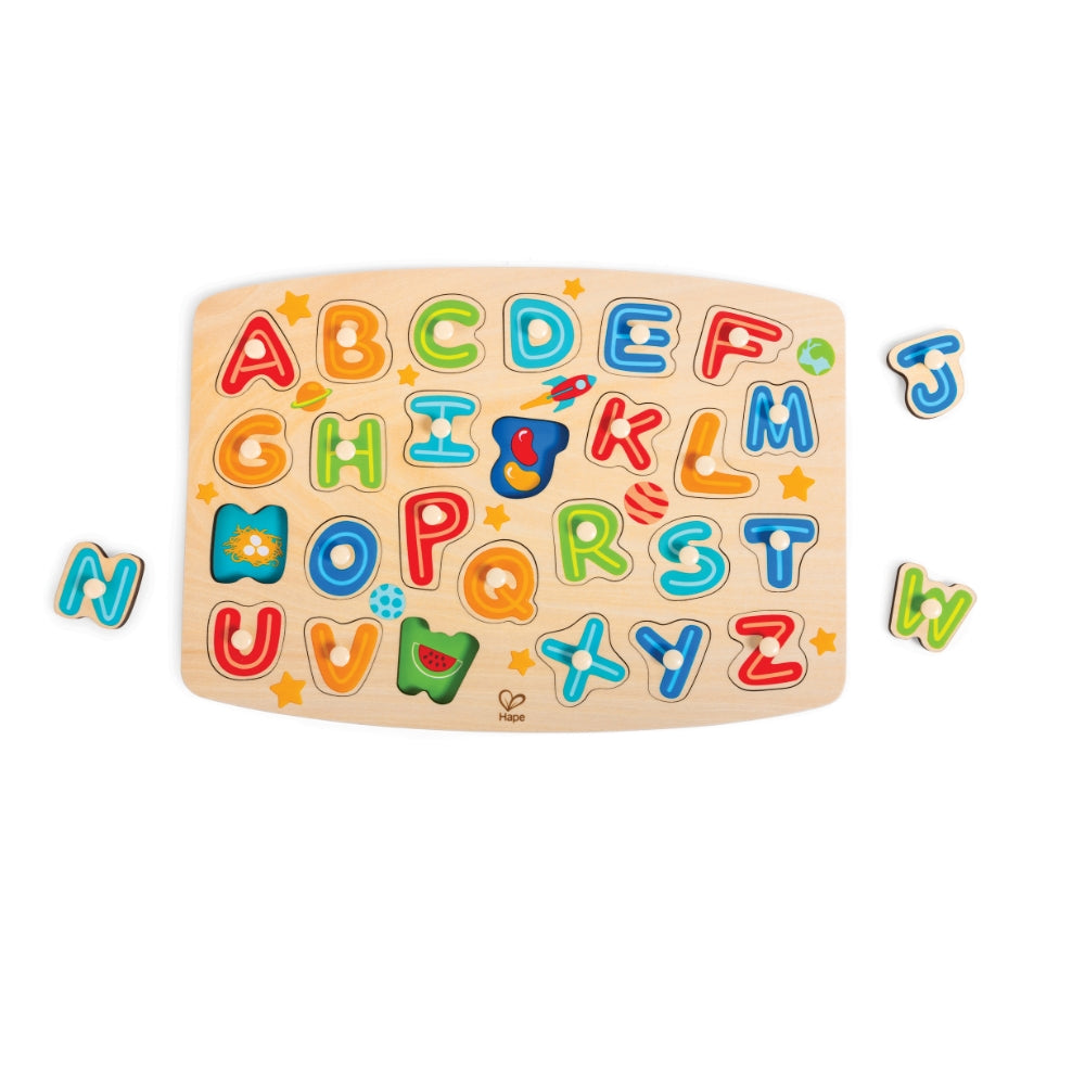 ROMPECABEZAS DEL ALFABETO CON PINZA