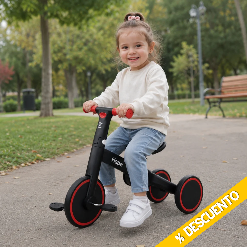 TRICICLO DE EQUILIBRIO PLEGABLE MULTIFUNCIONAL