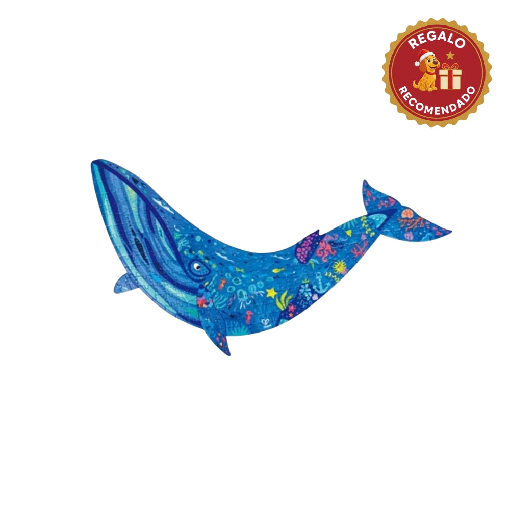 ROMPECABEZAS GIGANTE DE BALLENA CON ANIMALES MARINOS