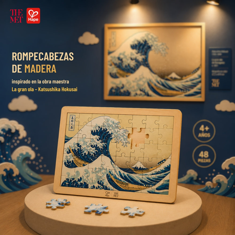 Rompecabezas de Madera La Gran Ola – Hokusai