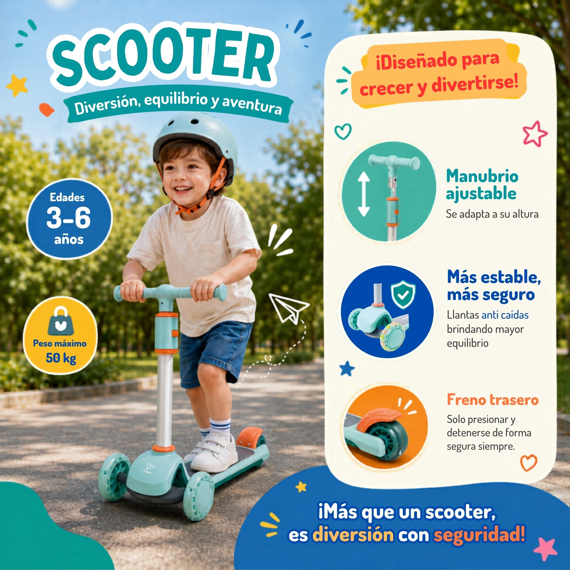 SCOOTER TURQUESA