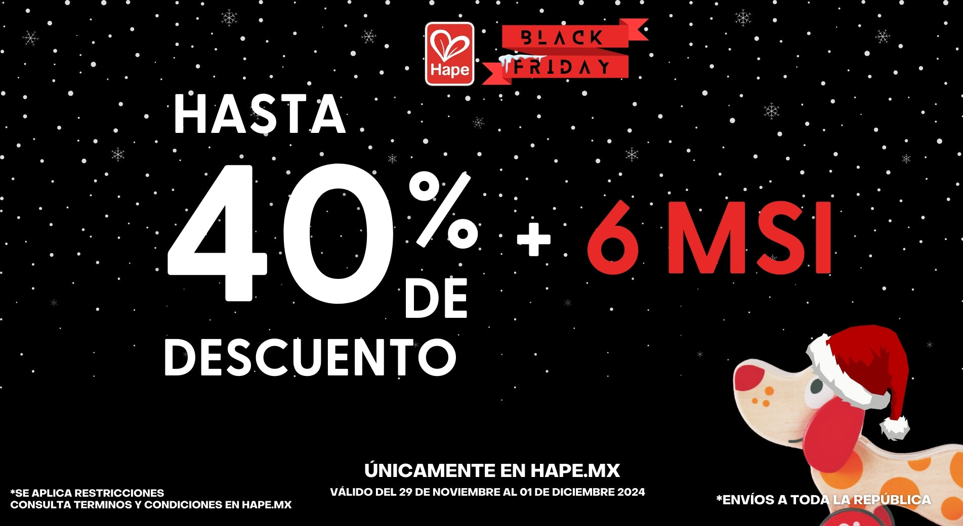Durante el Black Friday obtén hasta el 40% de descuento + 6 meses sin intereses con cualquier TDC
