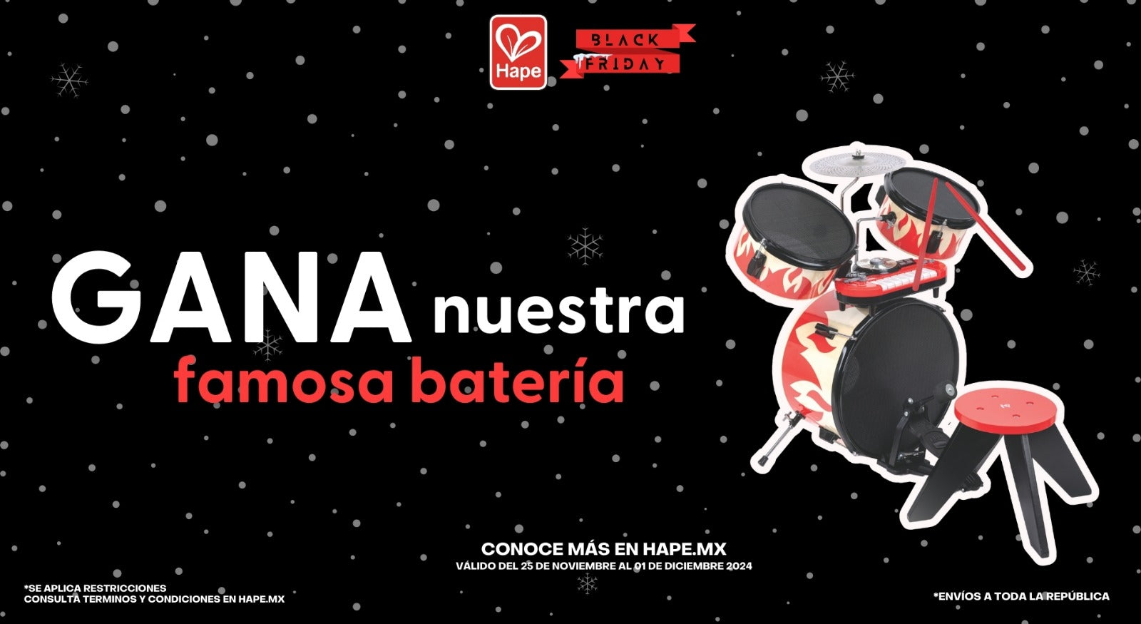 🎁 ¡Participa y GANA una increíble batería musical para tu PEQUE! 🥁