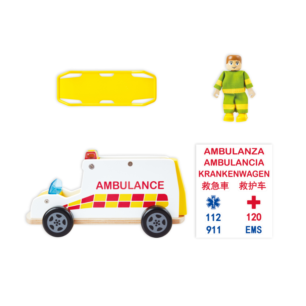 Ambulancia de Respuesta Rápida con Luces y Sonidos