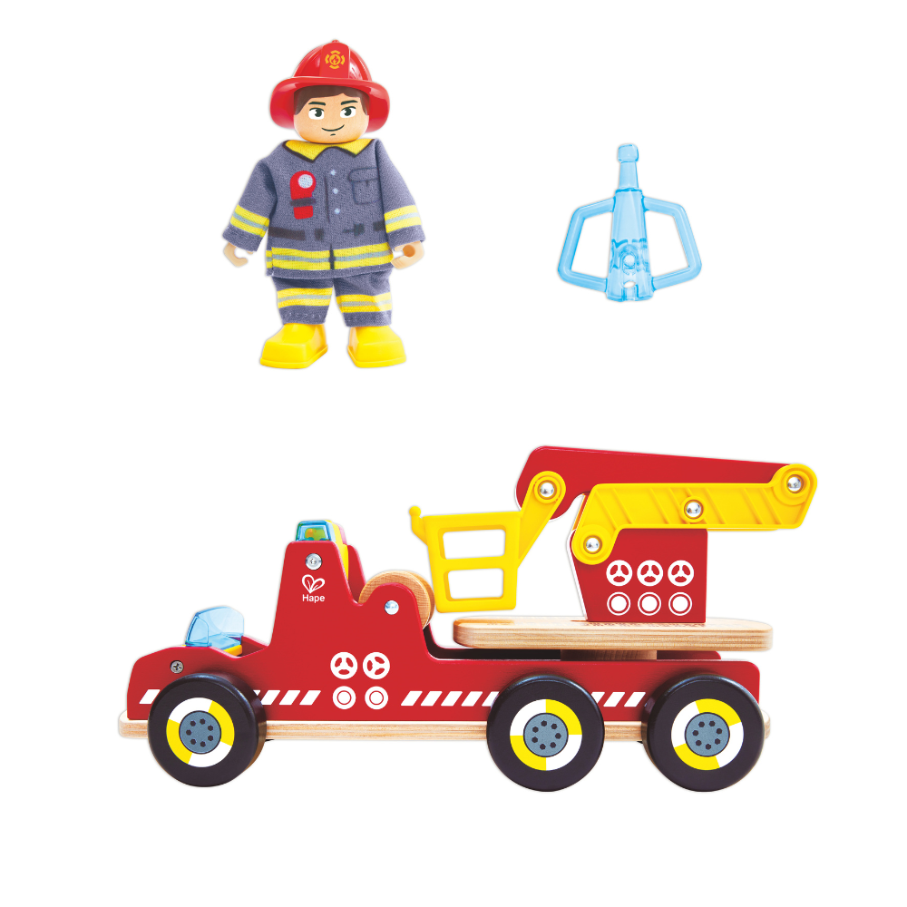 Camión de Bomberos con Luces y Sirena