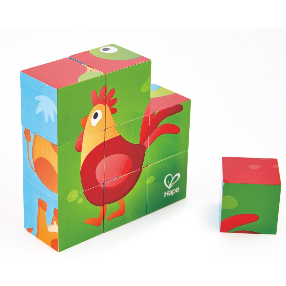 PUZLE DE BLOQUES DE ANIMALES DE GRANJA