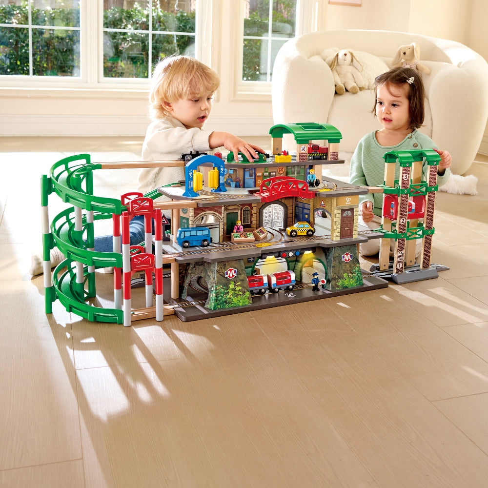 JUEGO DE TRENES MULTINIVEL 4 PISOS