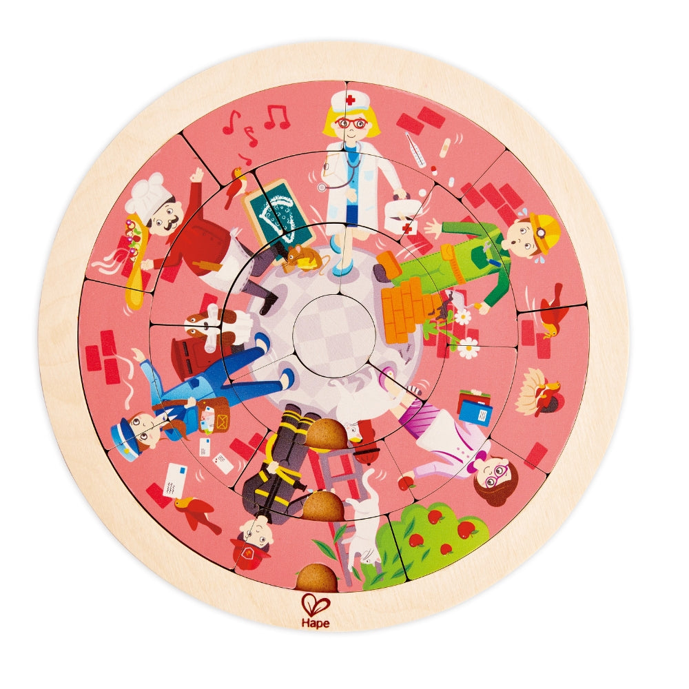 ROMPECABEZAS REDONDO DE LOS TRABAJOS