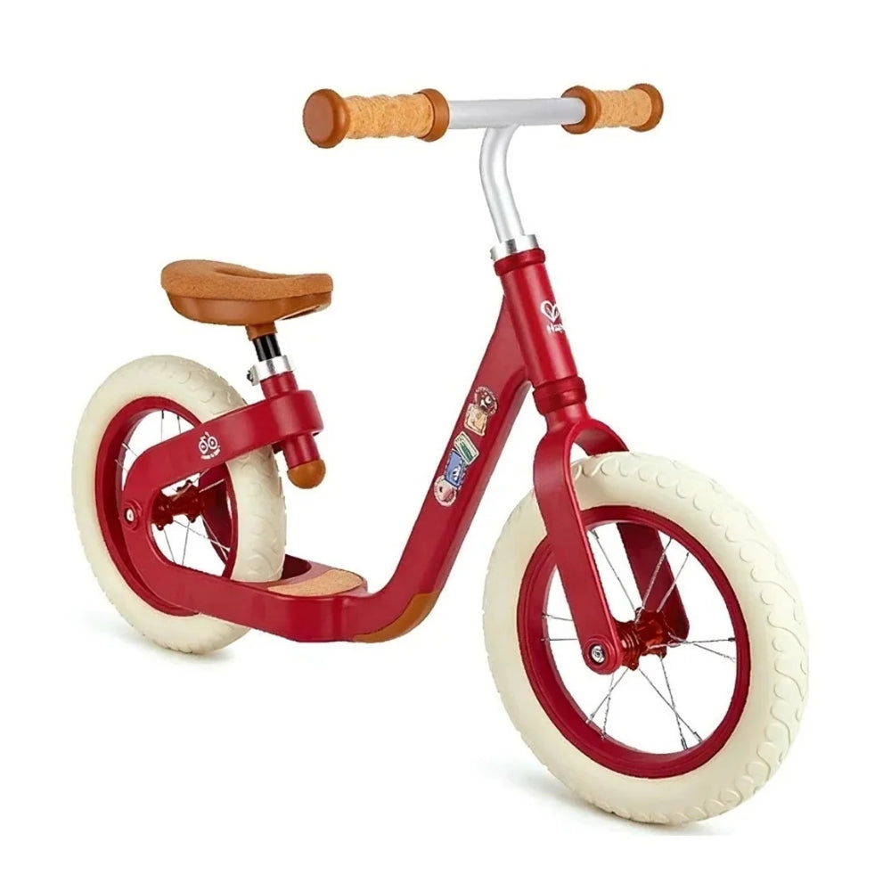 Kit Hape – Bicicleta de Equilibrio Ecológica Roja + Guantes Térmicos Medio Dedo