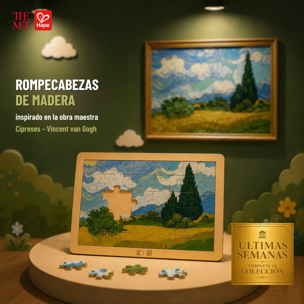 Rompecabezas de Madera Cipreses – Vincent van Gogh