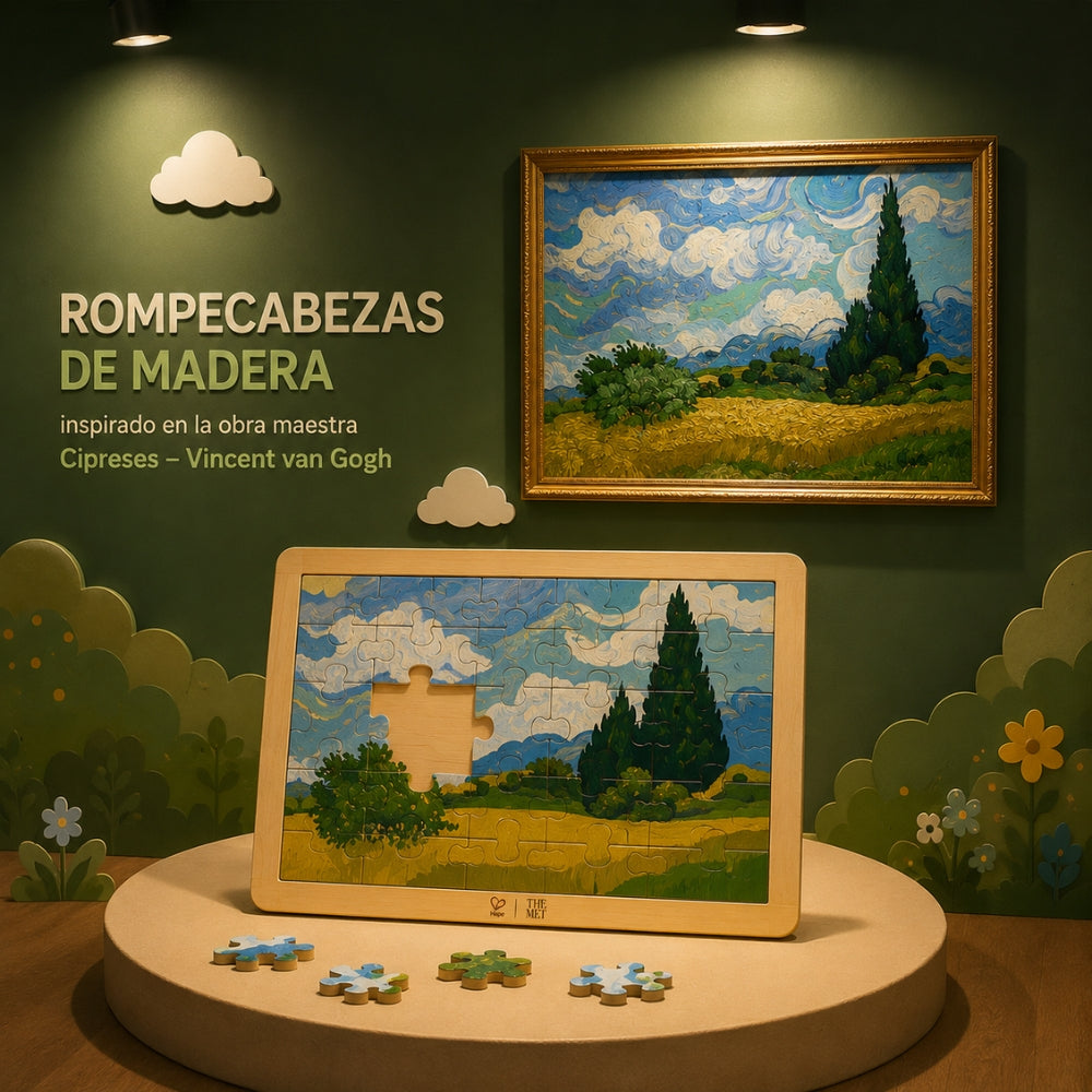 Rompecabezas de Madera Cipreses – Vincent van Gogh