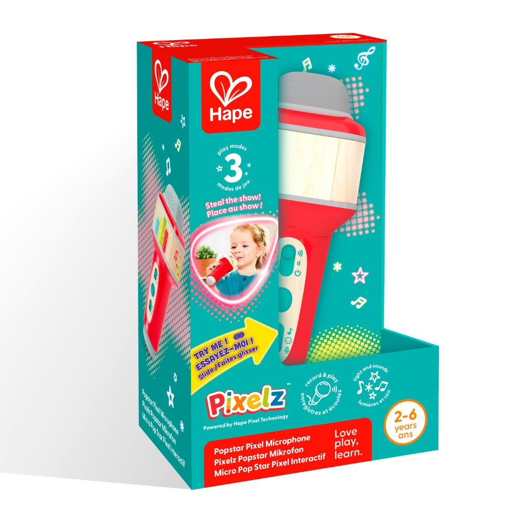 Micrófono Musical Interactivo Pixelz Popstar con Luces