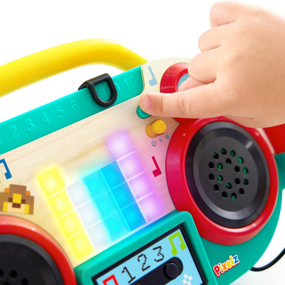 Boombox Pixel Interactivo