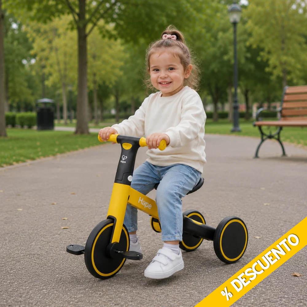 TRICICLO DE EQUILIBRIO PLEGABLE MULTIFUNCIONAL HAPE