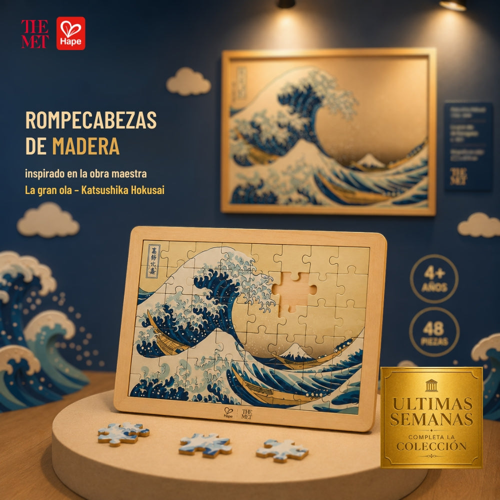 Rompecabezas de Madera La Gran Ola – Hokusai