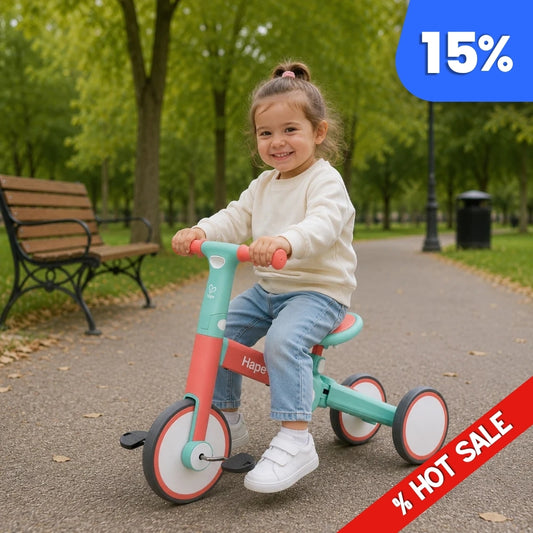 TRICICLO DE EQUILIBRIO PLEGABLE MULTIFUNCIONAL