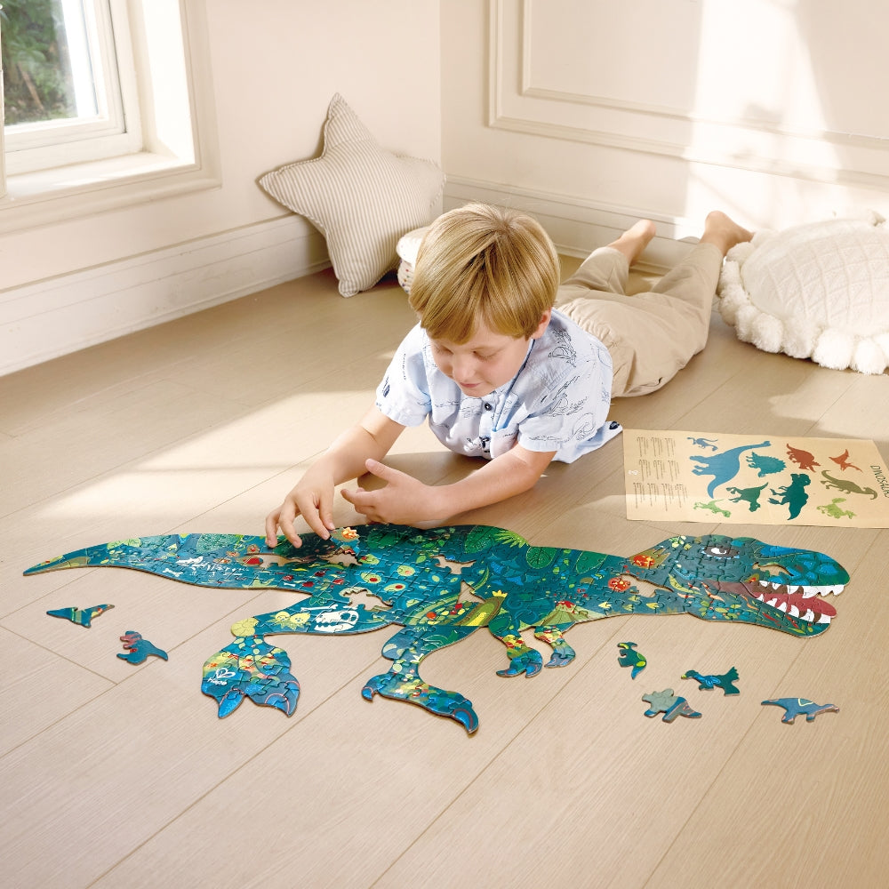 ROMPECABEZAS GIGANTE DE DINOSAURIOS QUE BRILLA EN LA OSCURIDAD