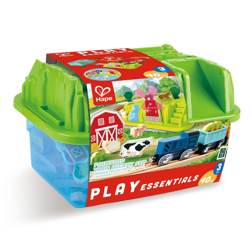 JUEGO DE CUBOS DE TREN DE GRANJA