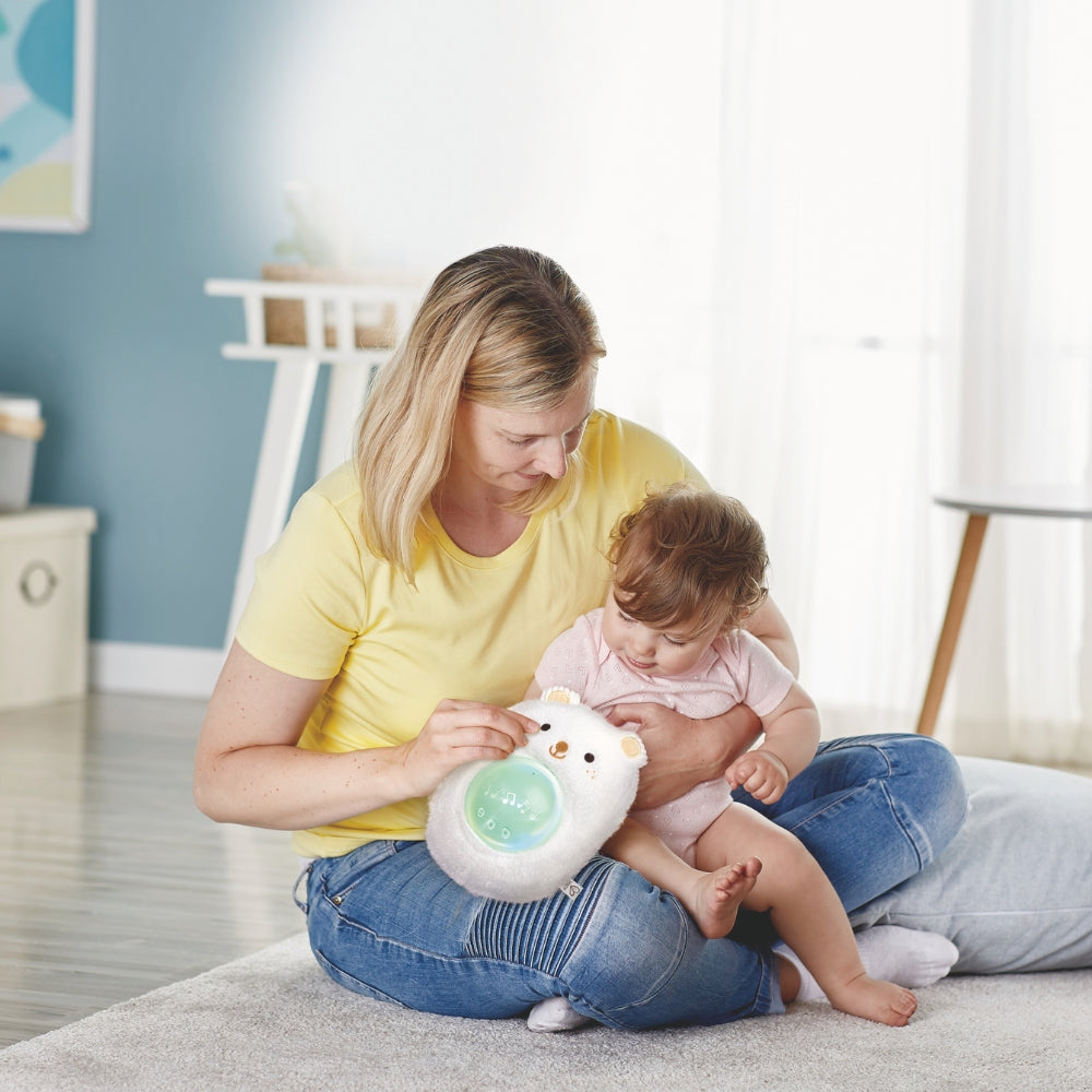 RATONCITO MUSICAL BLANCO PARA BEBÉS