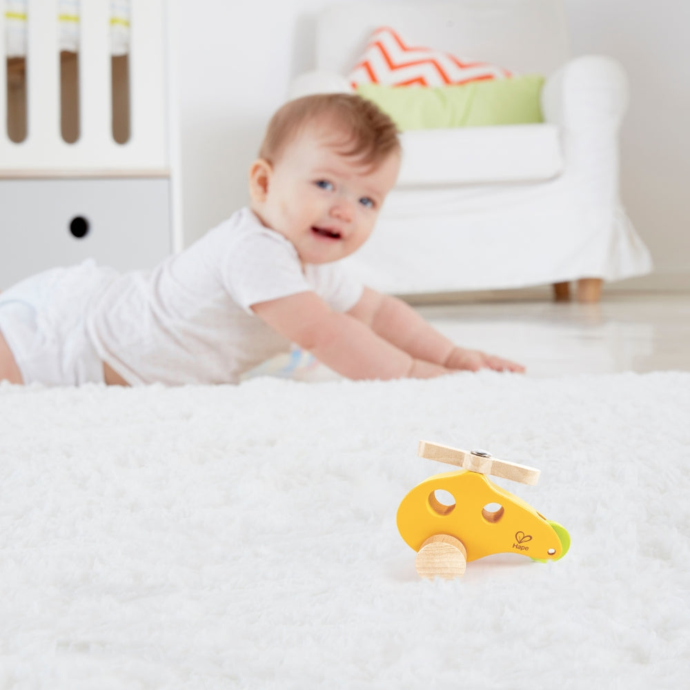 MINI HELICOPTERO DE MADERA