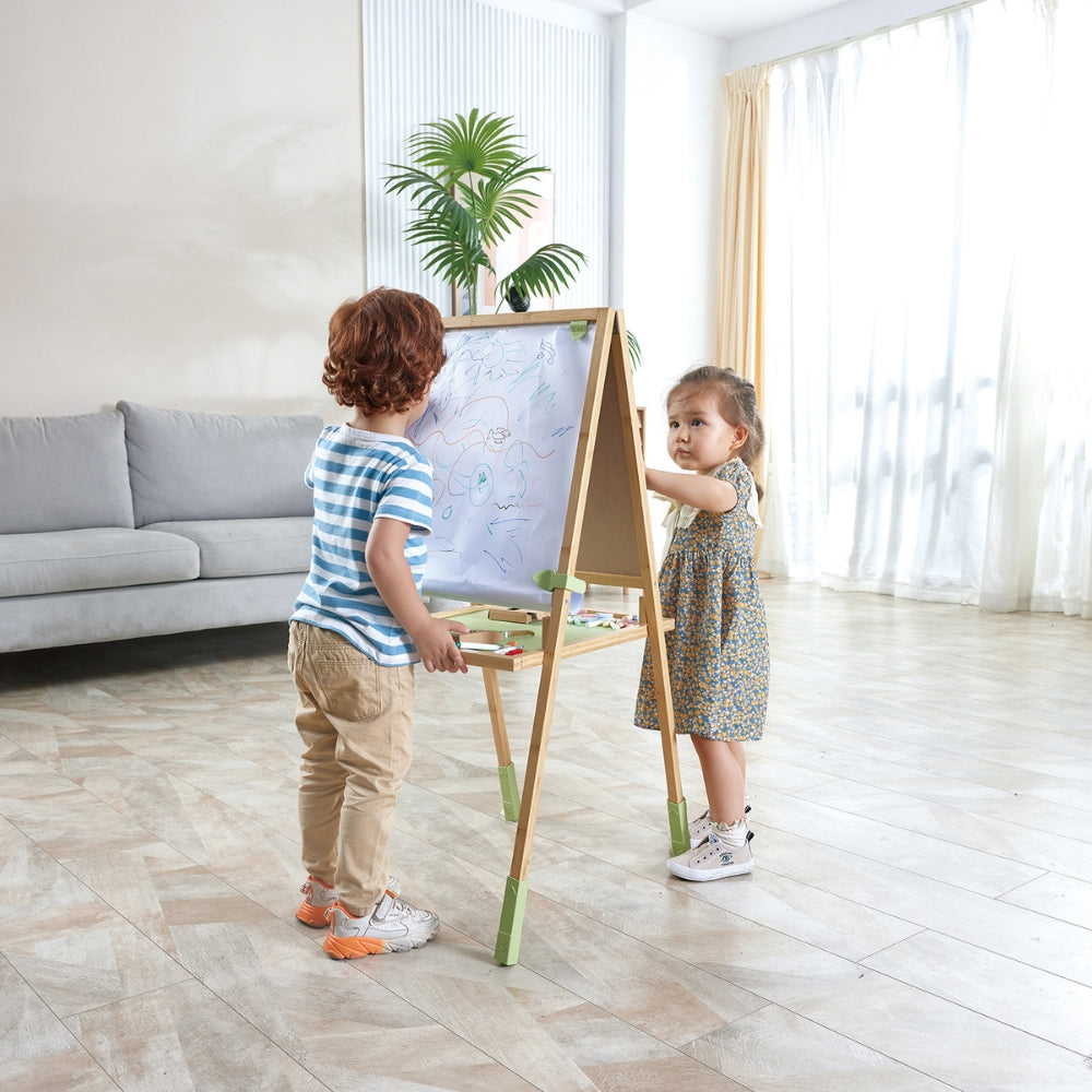 PIZARRÓN BLANCO DE BAMBÚ