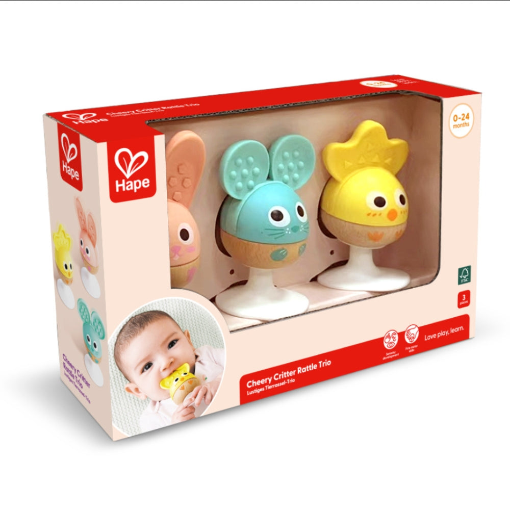 Trío de Sonajas de Animales