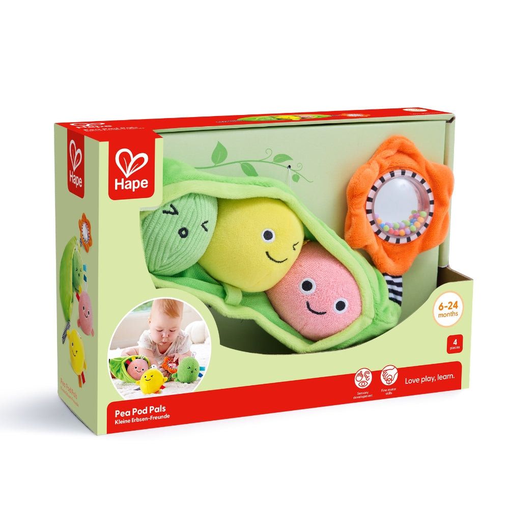 PELUCHE SENSORIAL CON FORMA DE CHÍCHARO