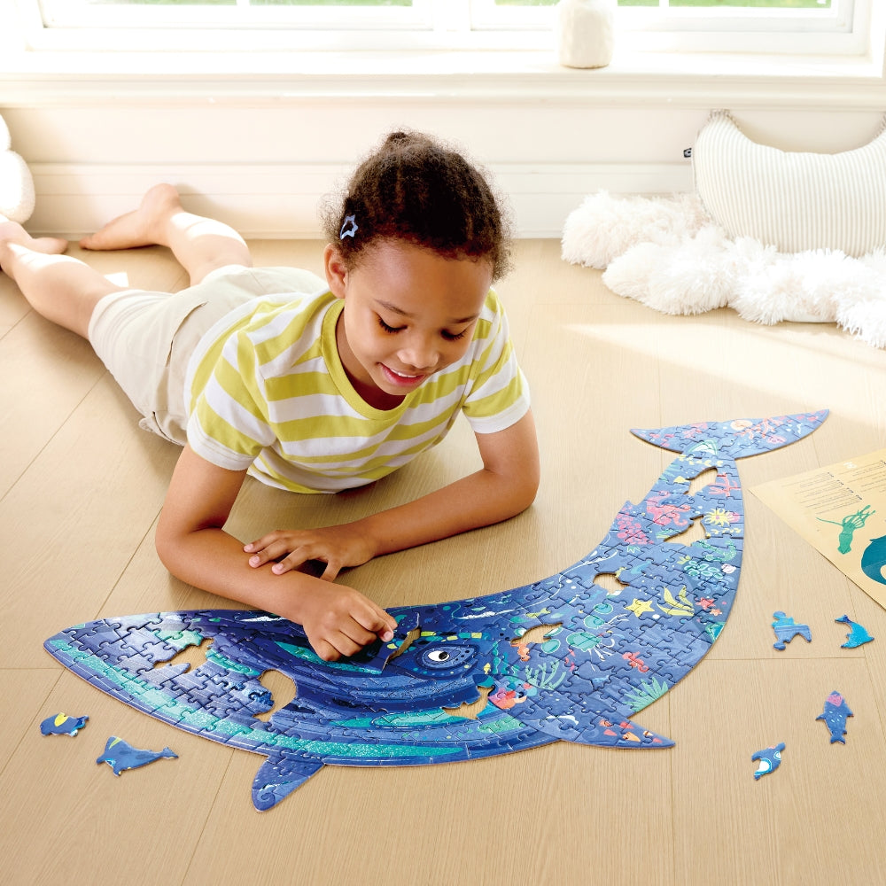 ROMPECABEZAS GIGANTE DE BALLENA CON ANIMALES MARINOS