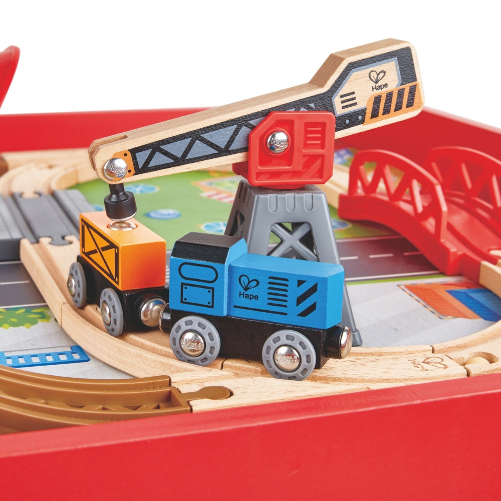 MESA LOCOMOTORA PLEGABLE ROJA