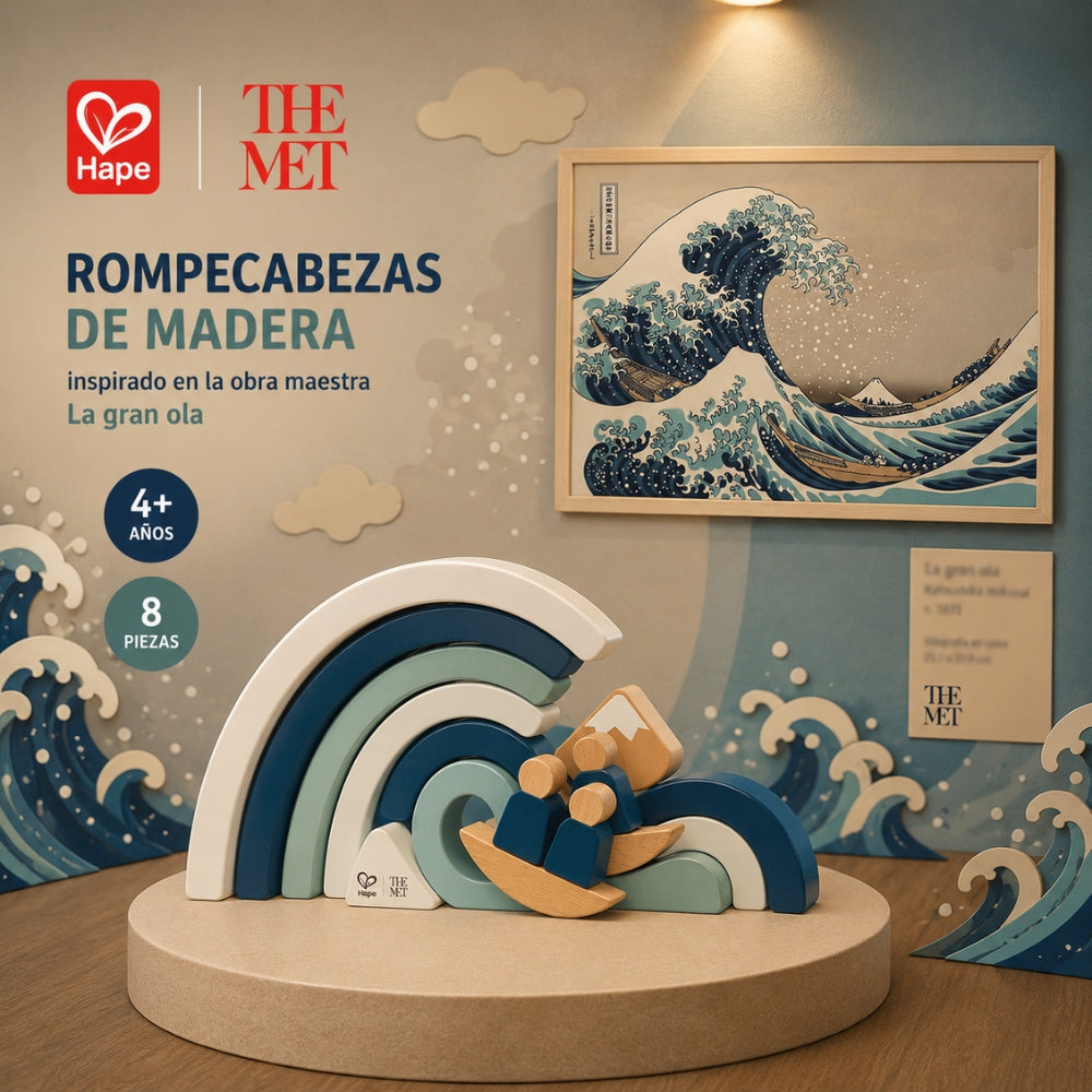Rompecabezas de Madera La Gran Ola – Hokusai