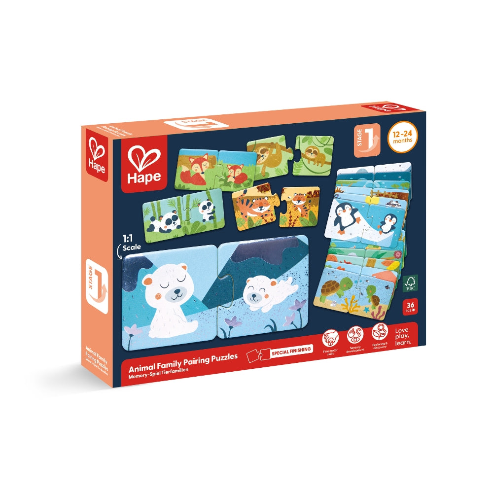 ROMPECABEZAS DE EMPAREJAMIENTO DE FAMILIAS DE ANIMALES