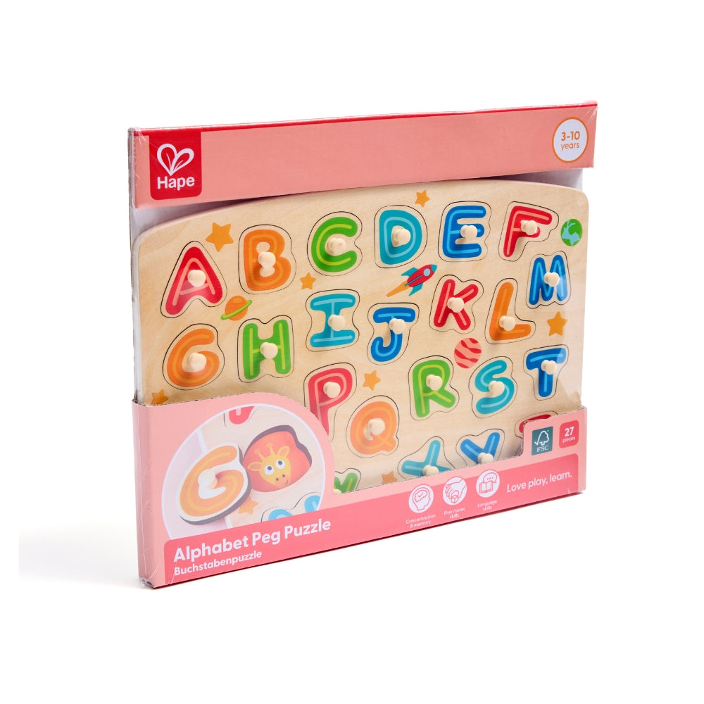 PUZLE DEL ALFABETO CON PINZA