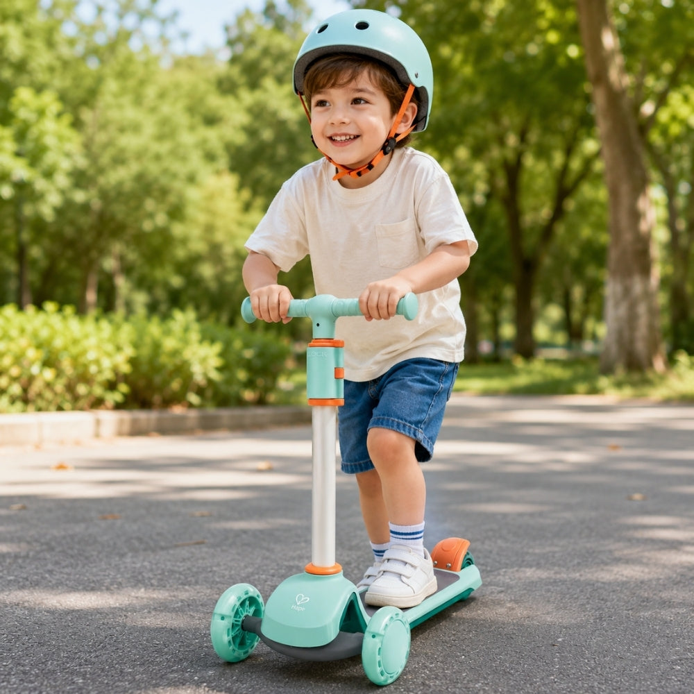 Scooter Infantil Azul con Luces LED