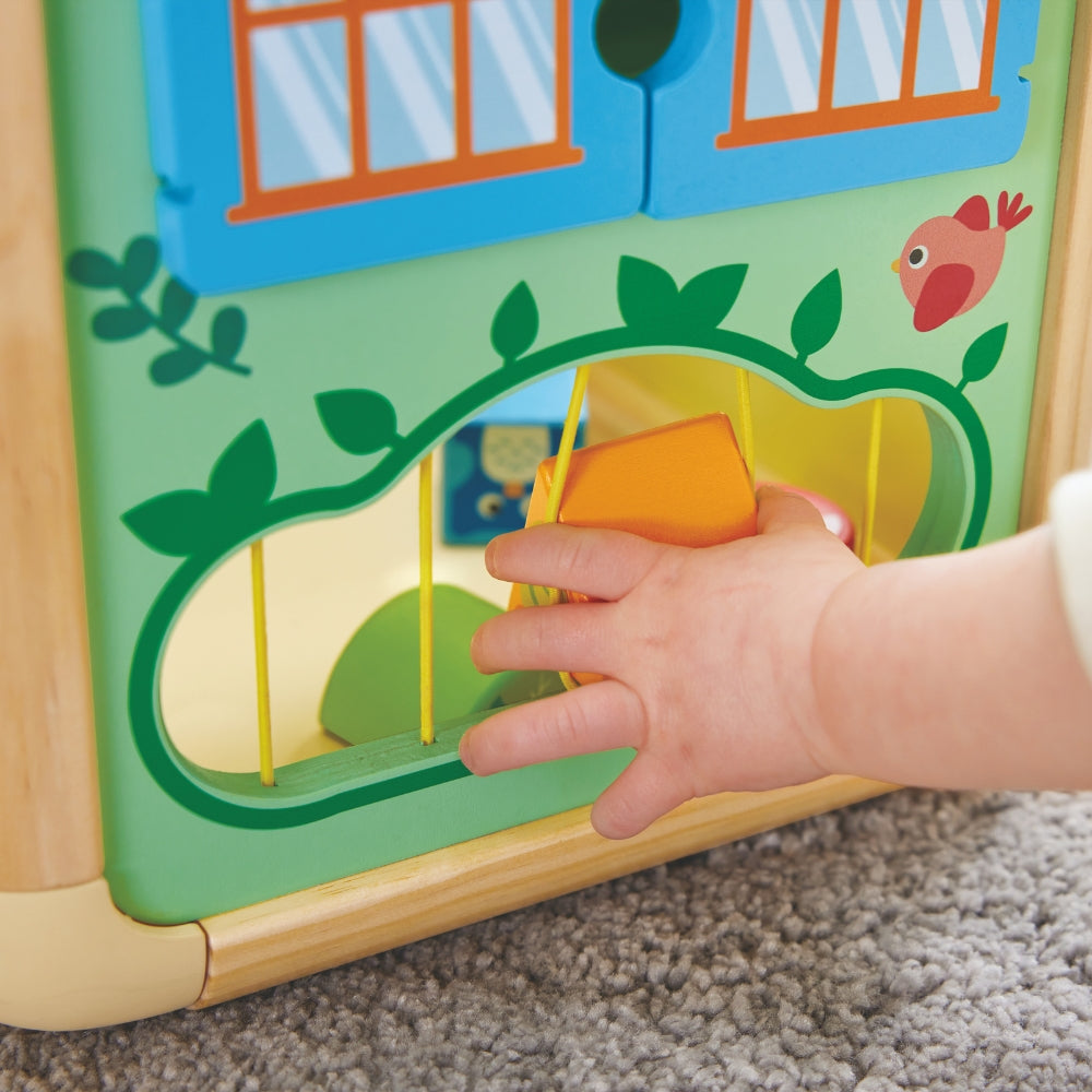 Cubo de Actividades Infantil de Madera con Juegos Sensoriales