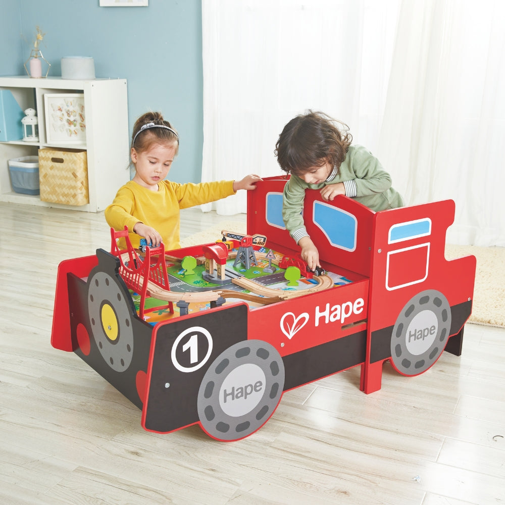 MESA LOCOMOTORA PLEGABLE ROJA