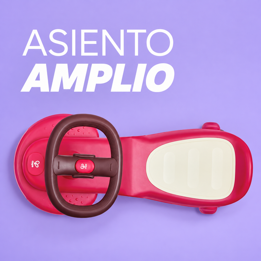 Carrito Montable Wiggle & Giggle Rojo con Luces y Música