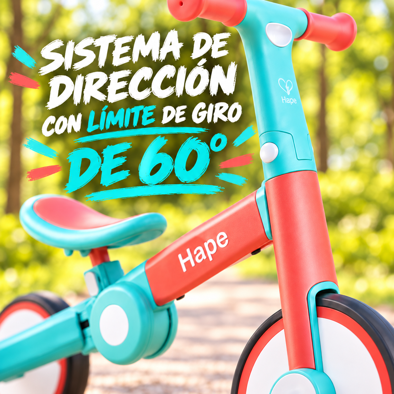 TRICICLO DE EQUILIBRIO PLEGABLE MULTIFUNCIONAL