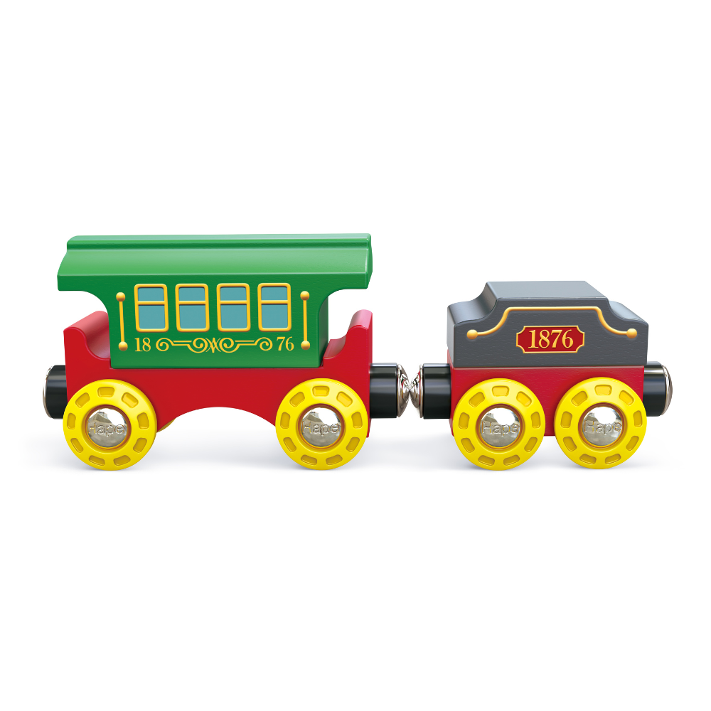 Tren de Vapor Retro con Luces y Sonidos