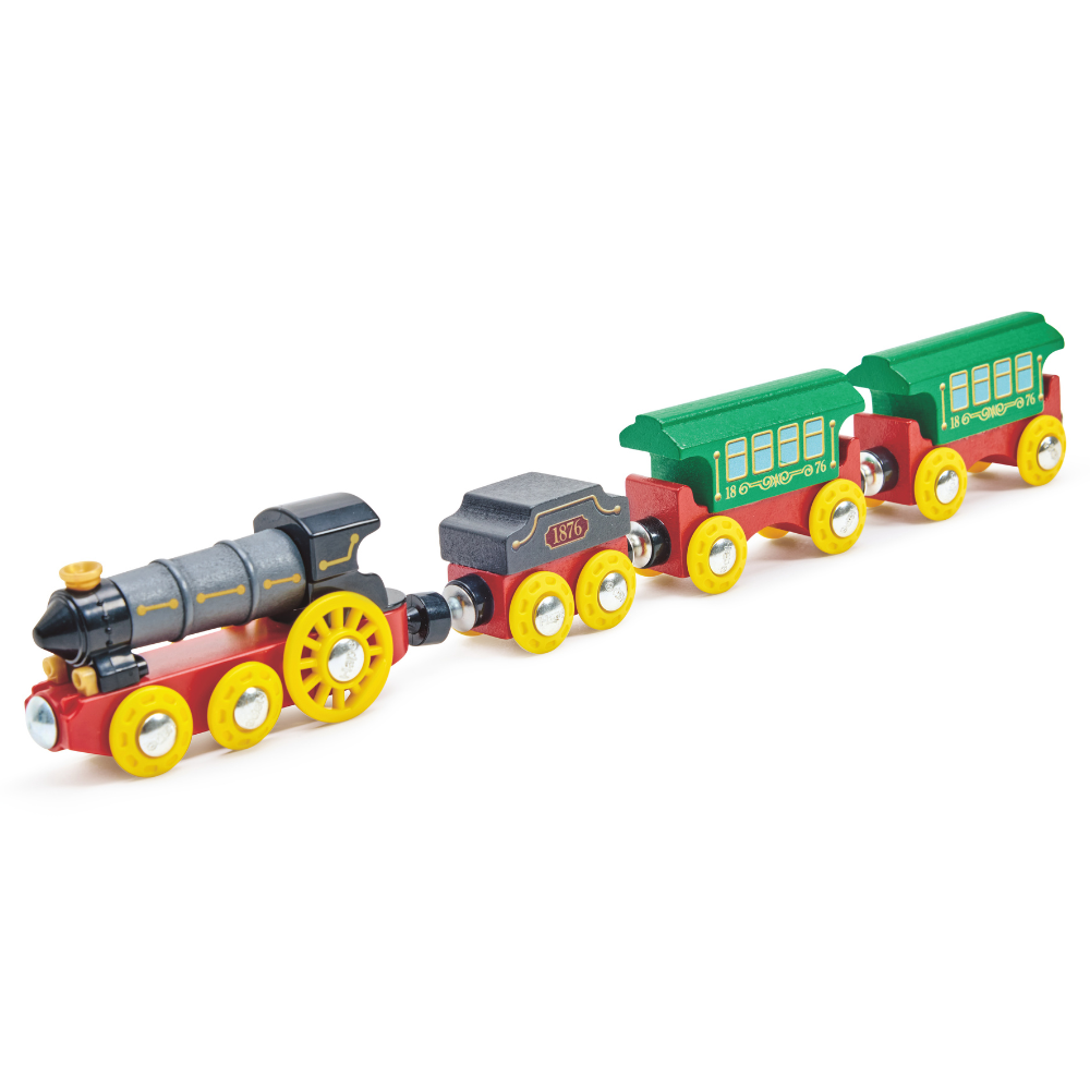 Tren de Vapor Retro con Luces y Sonidos