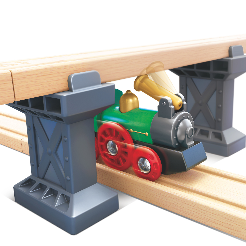 Tren Retro con Chimenea Plegable