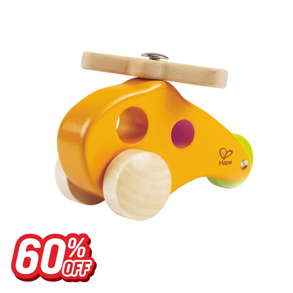 MINI HELICOPTERO DE MADERA