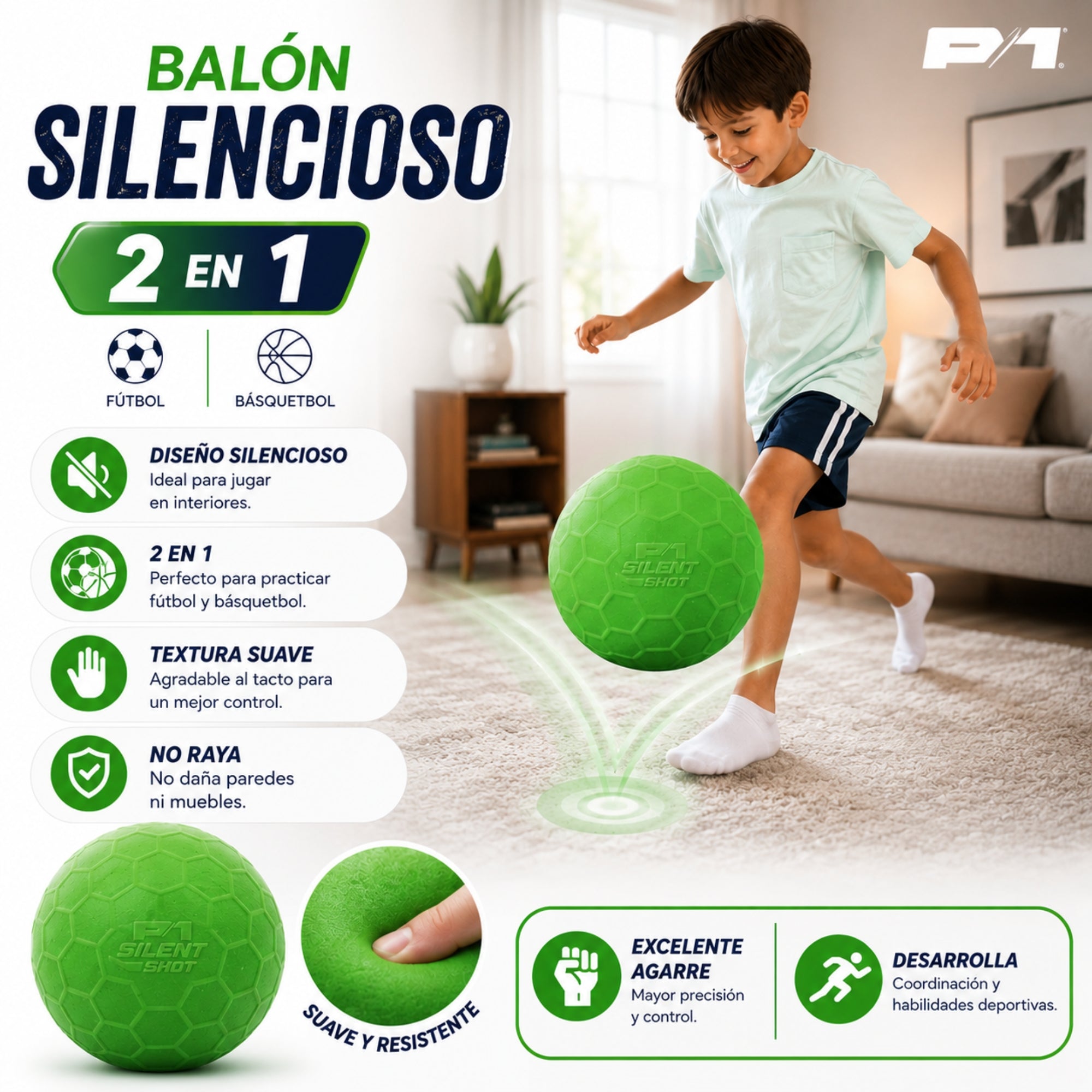 Balón Silencioso 2 en 1