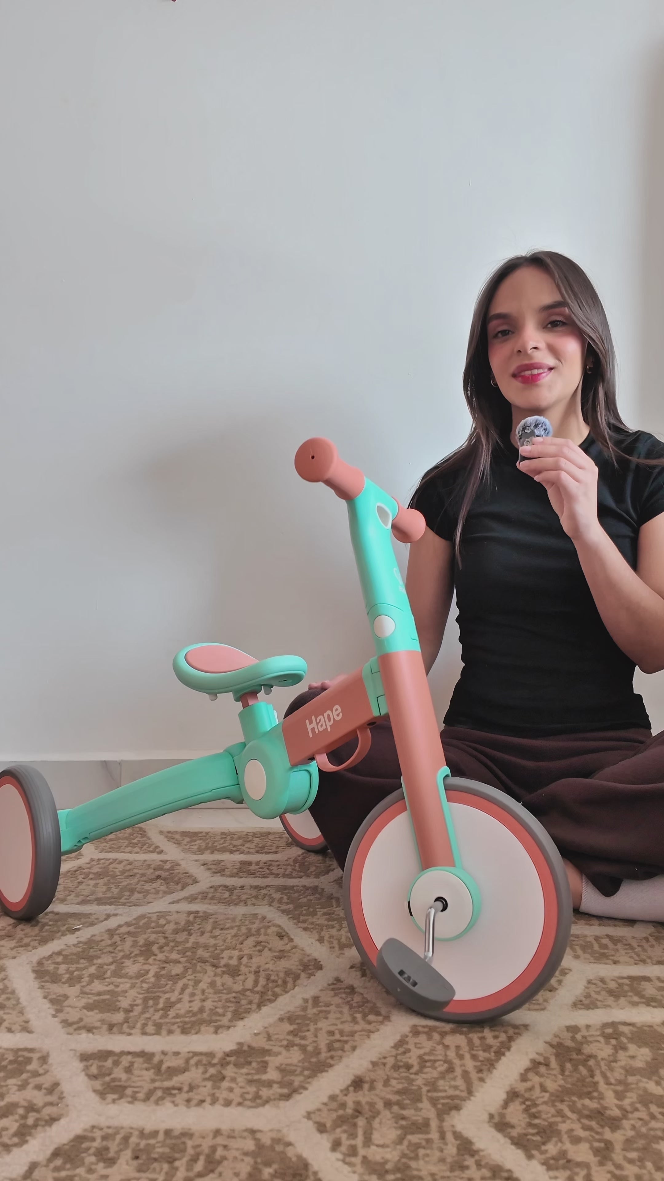 TRICICLO DE EQUILIBRIO PLEGABLE MULTIFUNCIONAL
