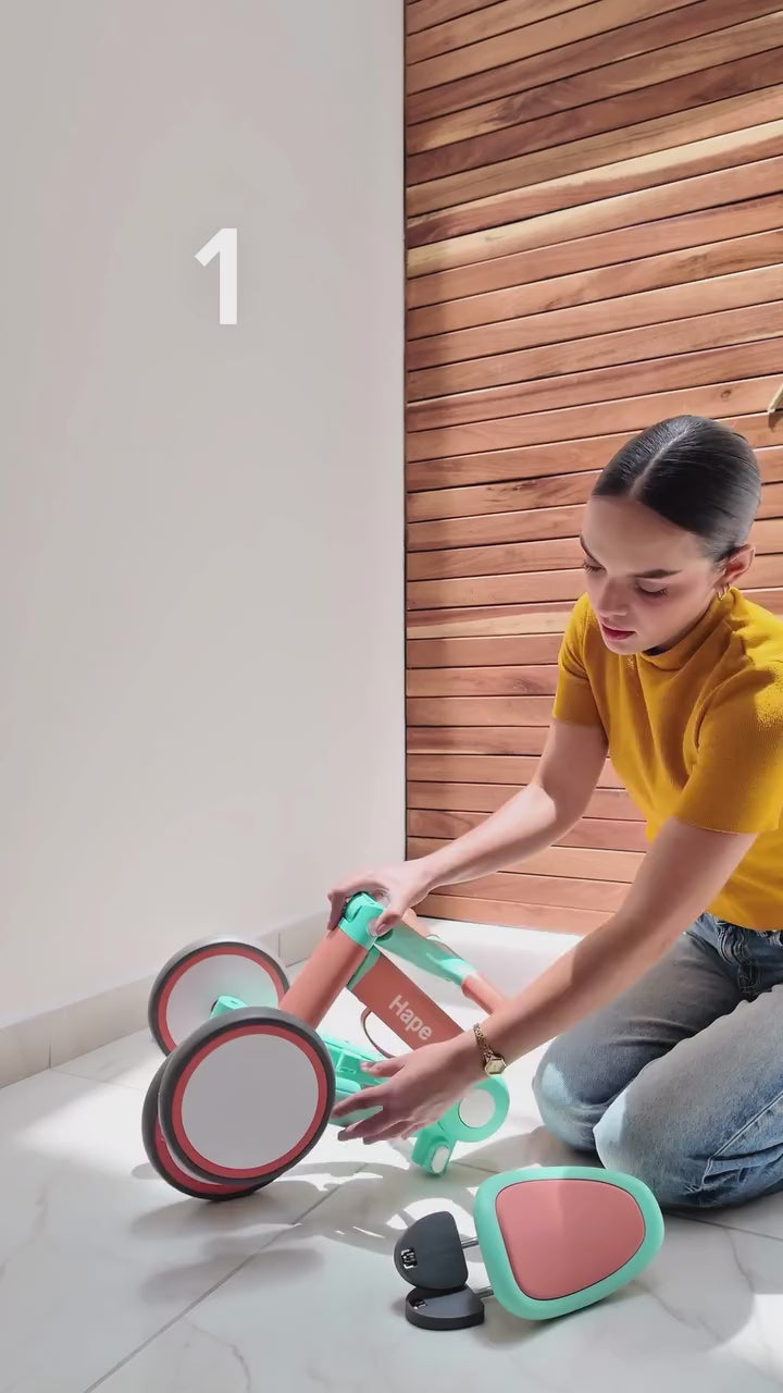 TRICICLO DE EQUILIBRIO PLEGABLE MULTIFUNCIONAL