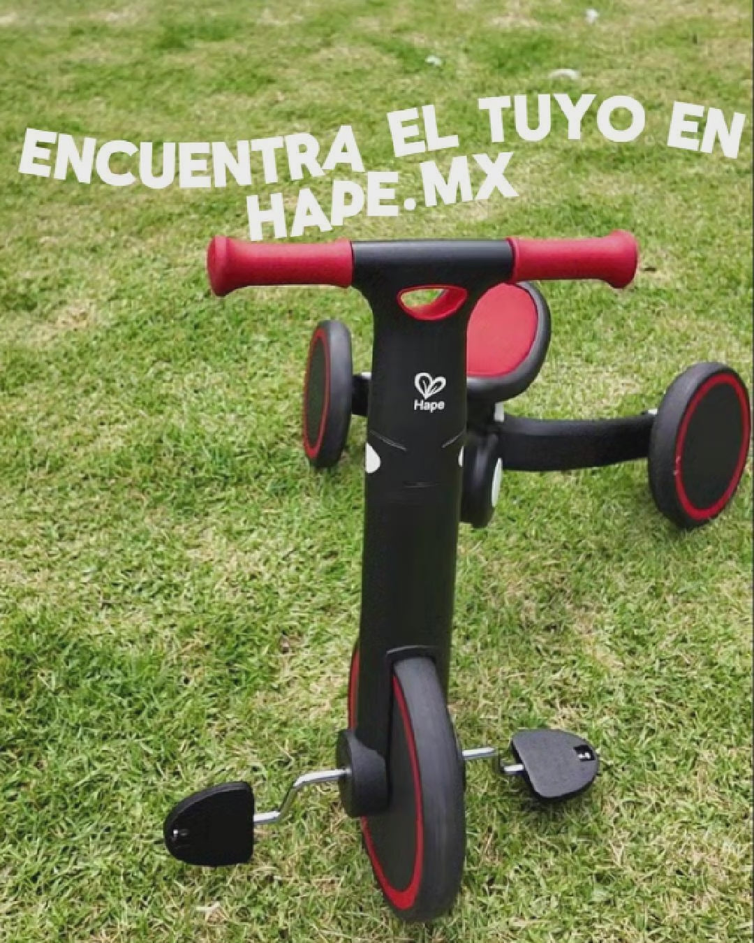 TRICICLO DE EQUILIBRIO PLEGABLE MULTIFUNCIONAL